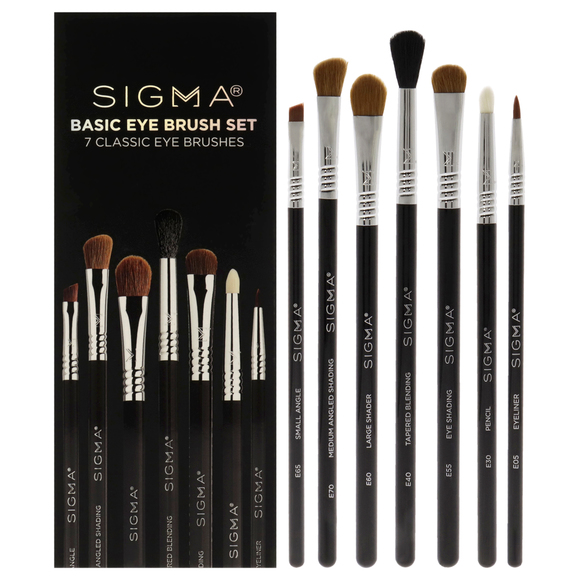 Basic Eyes Brush Set by SIGMA for Women 7 Pc